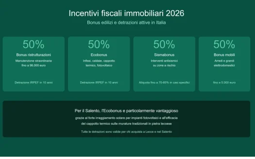 Incentivi Fiscali Immobiliari 2025 in vendita a Salento — foto 1